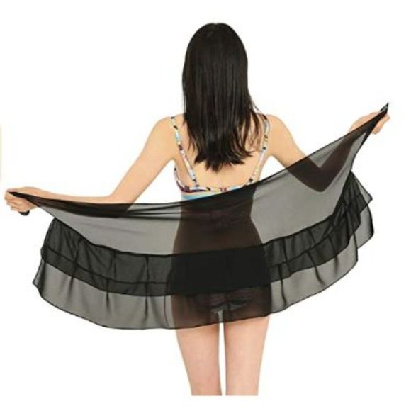 CHIC DIARY Women Chiffon Beach Cover Up - Picture 3 of 6